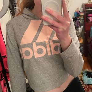 adidas cropped hoodie
